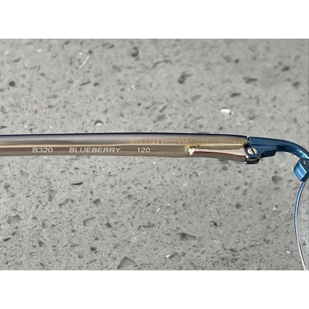 Barbie Eyewear B320 44-17-120 Metal Full Rim Eyeglasses Frames ONLY Blueberry